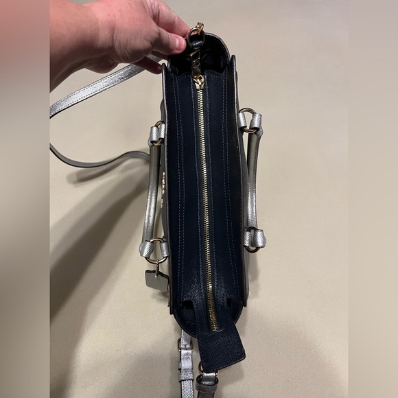 Coach Leah Satchel Metallic Colorblock Bag - Picture 4 of 12